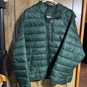 American Eagle Outfitters Dark Green Puffer Jacket